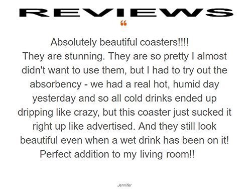 Miniatura 7 de Palmetto & Moon Coasters that are drip absorbent - set of 4 - Handmade by McCarter Coasters - 4.38 inch