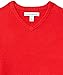 Amazon Essentials Men's Long-Sleeve Soft Touch V-Neck Sweater, Red, X-Small