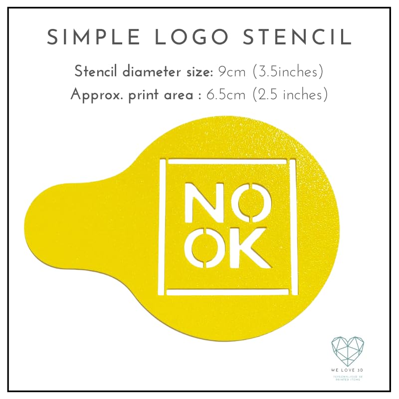 Miniatura 3 de Custom Coffee Stencil, Custom Cocktail Stencil, Personalised Coffee Duster