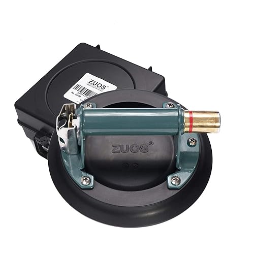 Miniatura 7 de Ventosa de vacío resistente de 12 pulgadas para elevación de granito y vidrio, elevador de vacío de ventosa de vidrio con mango de metal y bomba