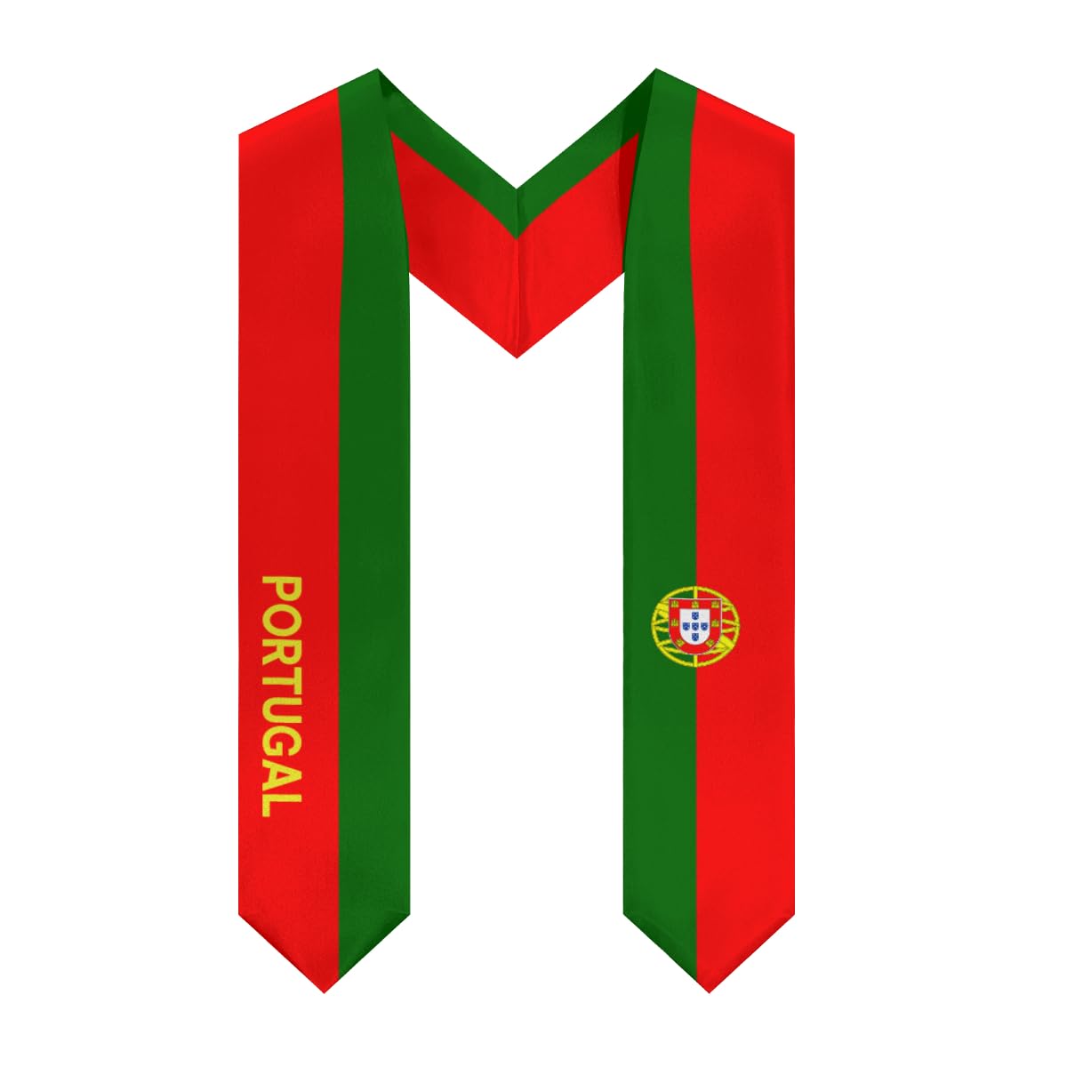 Nlwqekv Unisex As Pic Portugal Flag Cool Graduation Stole Sash For International Student Scarf Graduation Day