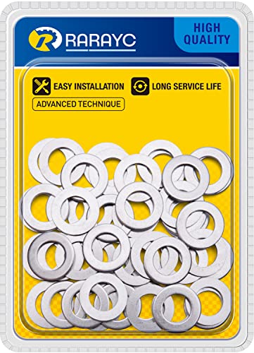 50 pcs Oil Crush Washers Drain Plug Gaskets Replacement for Honda 94109-14000 Accord Civic CR-X CR-Z CR-V and More