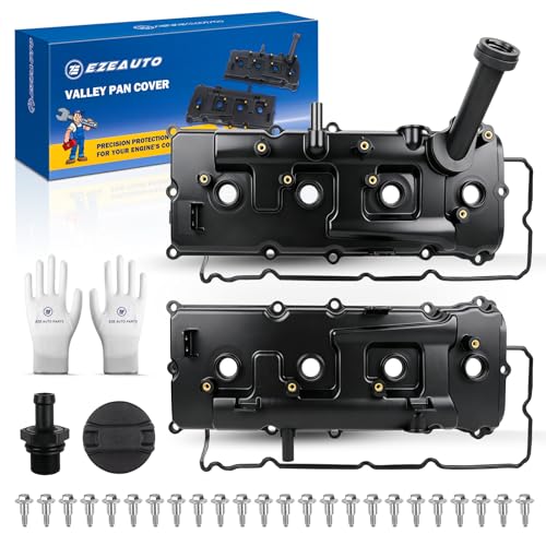 Ezexpreze Valve Cover Set with Bolts &amp; Oil Cap &amp; Gaskets &amp; Spark Plug Tube Seals &amp; PCV Valve Compatible with 2004-2016 Nissan Armada NV2500 NV3500 Pathfinder Titan Infiniti QX56 5.6L #13264-ZE01A
