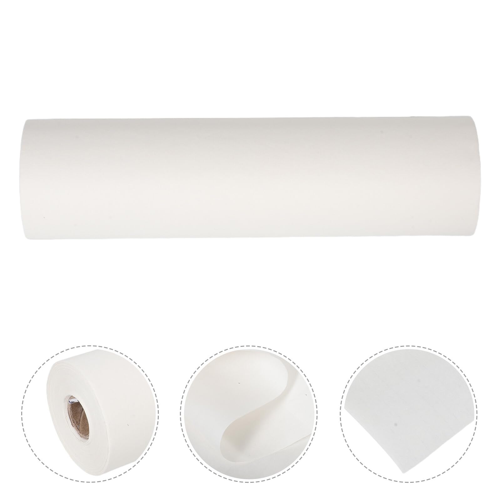 Healifty Rollo de Papel de Arroz Chino de Color Claro 35 Cm X 50 M para Caligrafía y Pintura Artística, Papel Xuan Semicrudo de Grosor Reforzado, Uso Profesional en Manualidades y Arte