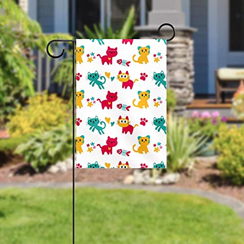 Drapeau de bienvenue extérieur double face durable pour jardin - 5