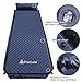 FreeLand Camping Sleeping Pad Self Inflating with Attached Pillow, Compact, Lightweight, Large, Dark Navy Blue Color