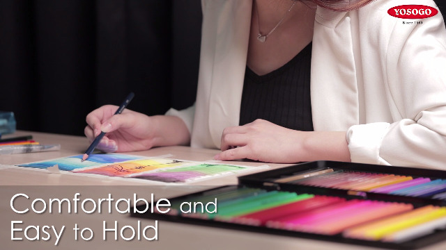 Yosogo Premium Quality 72-Piece Watercolor Pencils Set For Drawing And Coloring In Tin Box