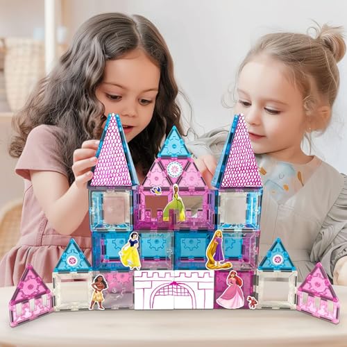 Tytan Disney Princess 70-Piece Magnetic Tile Castle Set — view 7