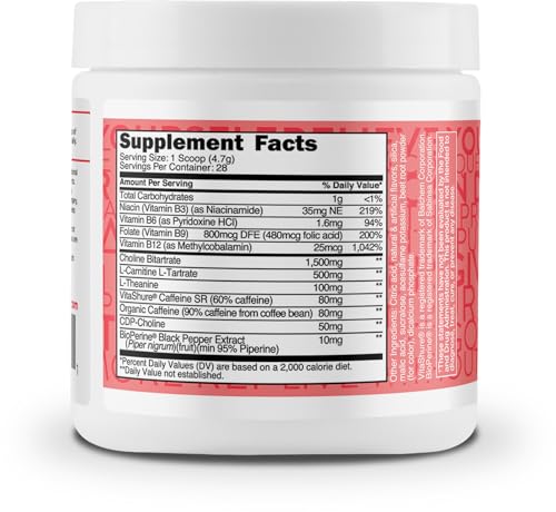 Image of TransformHQ Energy & Focus Powder (Strawberry Lemonade) 28 Servings | Boost Shot Clean Energy Drink Mix, Gluten-Free, Sugar Free, GMO-Free