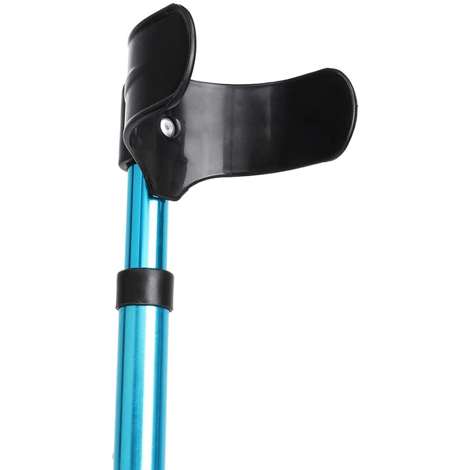 Muletas Ergonómicas para Antebrazo, Muletas de Aluminio Regulables en Altura, Muletas para Codo Azul, Bastones Plegables