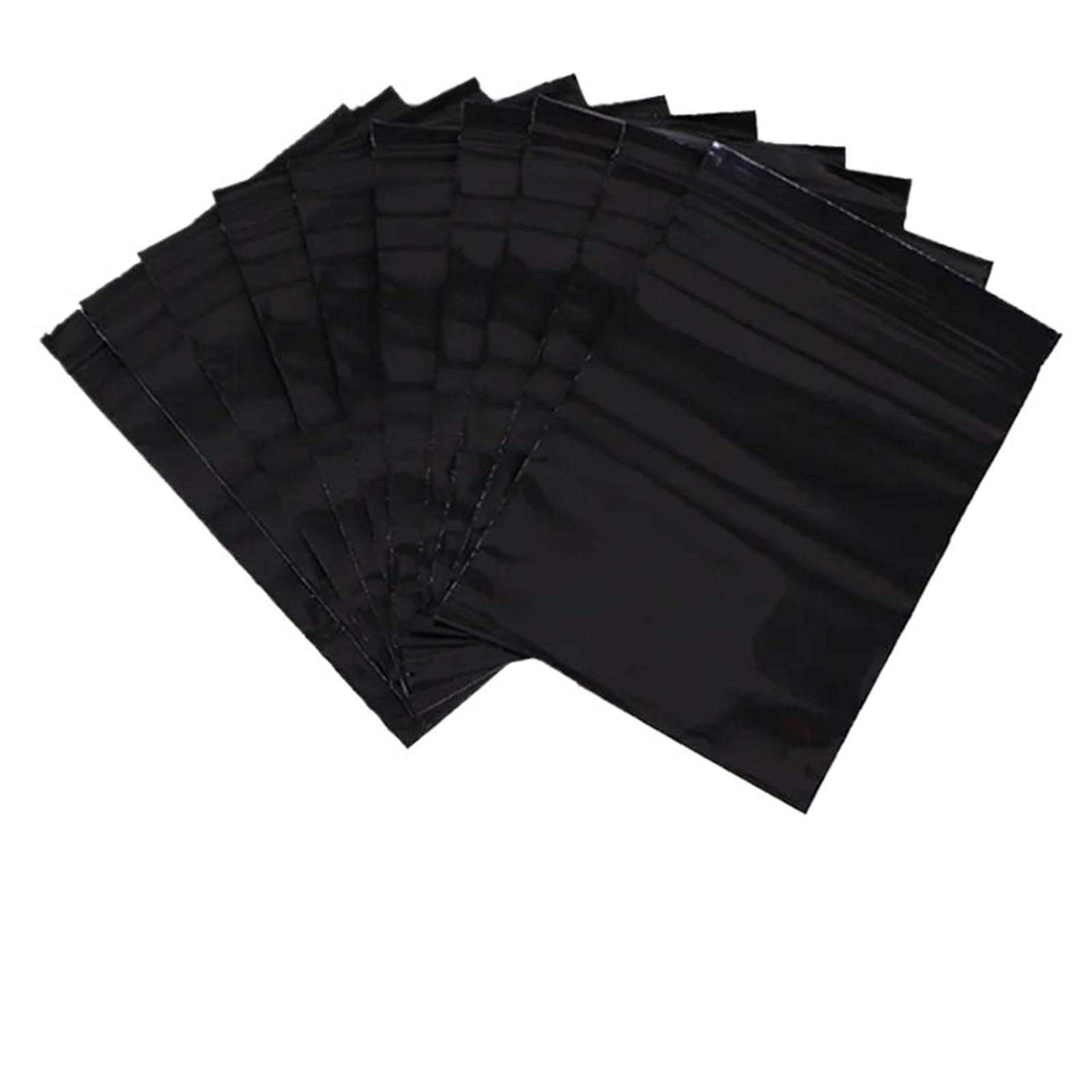 Bolsa Zip Bolsas de almacenamiento portátiles for dispositivos electrónicos, plástico PE negro oscuro, resellables y opacas para la Cocina(14x20cm 100pcs)