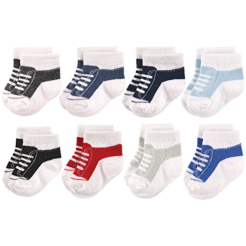 Image of Hudson Baby baby-girls Cotton Rich Newborn and Terry Socks