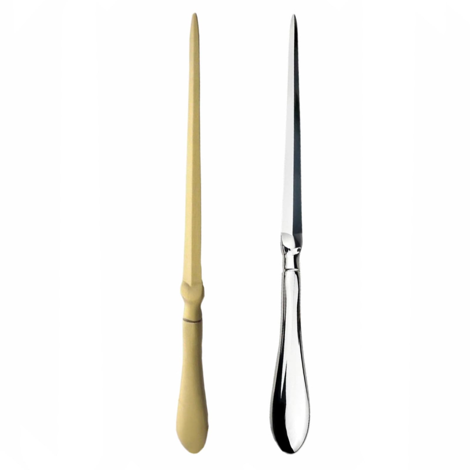 2PCS Letter Opener, Split File Envelopes Stationery Handle Portable Envelope Opener, Letter Opener Envelope Slitter for Home and Office Mail Supplies (C)
