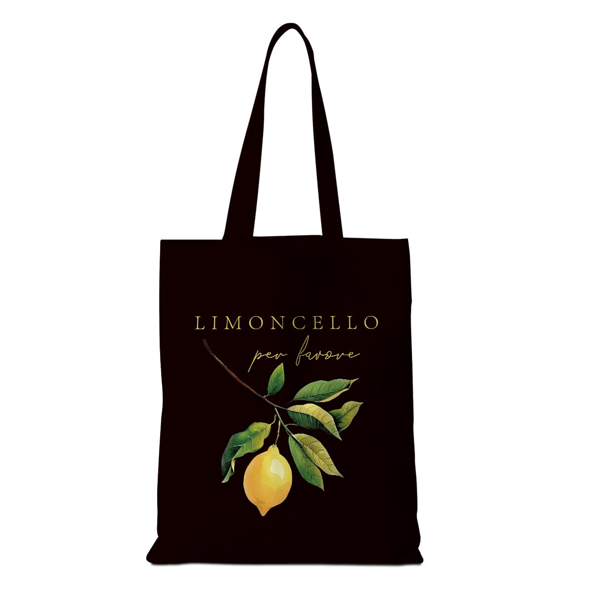 AOZHUO Lemon Tote Bag - Italy Travel Weekender Bag - Raccoon Gifts - Lemon Lovers Gifts for Shopping & Vacation