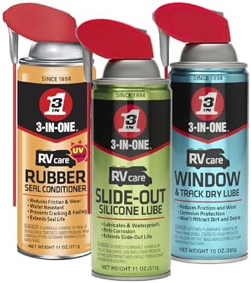 3-IN-ONE RV Care Trio Pack Includes Slide Out Lube 11 oz, Window ...