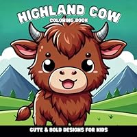 Highlander Cow: Adventure Coloring Book (Animal Adventures Coloring Books) B0D36C4R1Y Book Cover