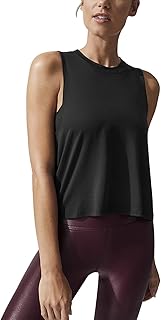 Crop Tops for Women Womens Workout Tops Flowy Cropped Tank Tops Athletic Shirts
