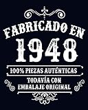  Fabricado en 1948 Todavia Con Embalaje Original: Feliz cumpleaños niña de 73 años escribiendo un diario  Cuaderno en blanco con 120 páginas / 8x10 pulgadas