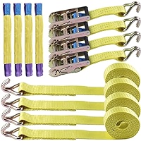 Ratchet Tie Down Straps Set 2 Inch 16 Ft 11,000 Lbs