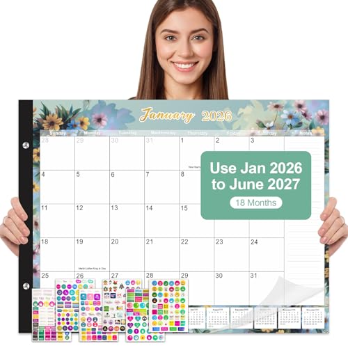 Gannyfer 2026-2027 Desk Calendar, 22