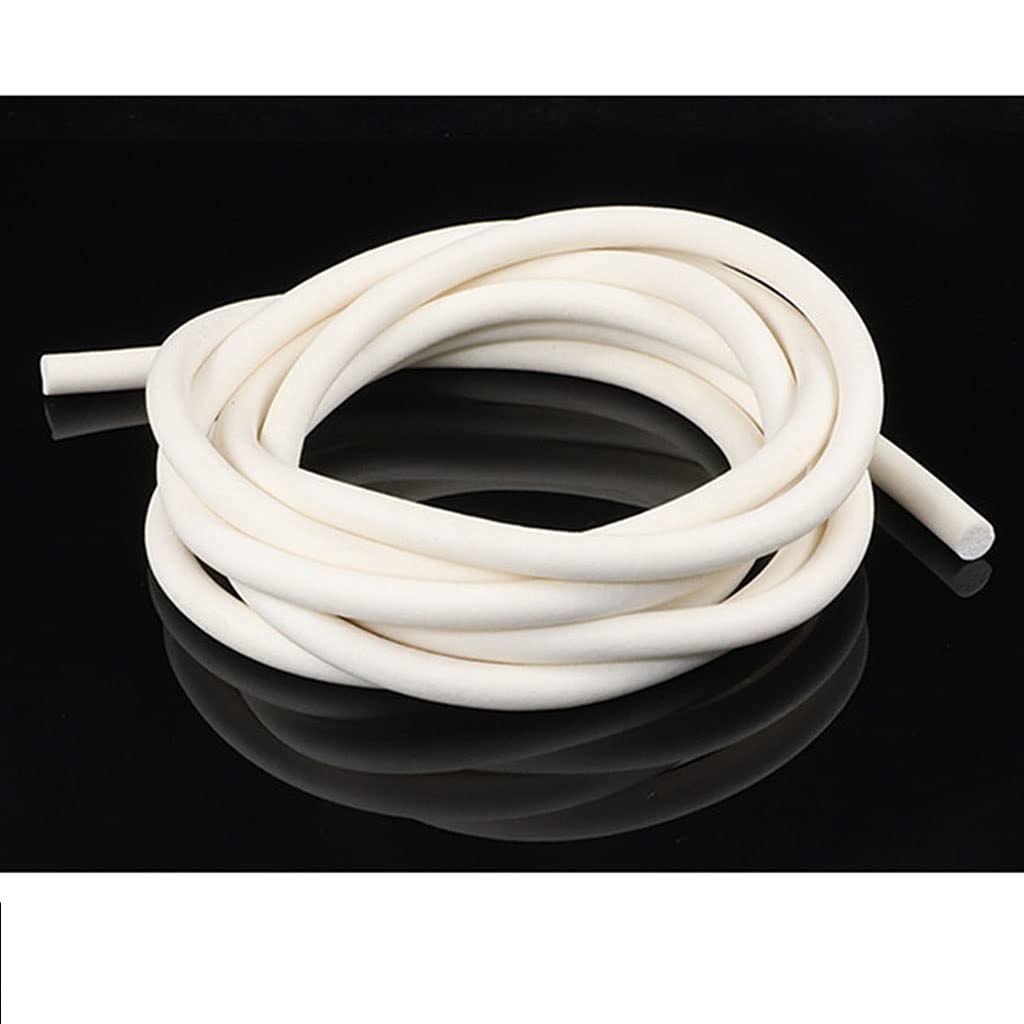 AYUWQZX Silicone Foam Seal Strip, Rubber Foam Sealing Strip Silicone Sponge Closed-Cell Circular Support Rod Seal 1-7mm 10m(1.2MM 10M)