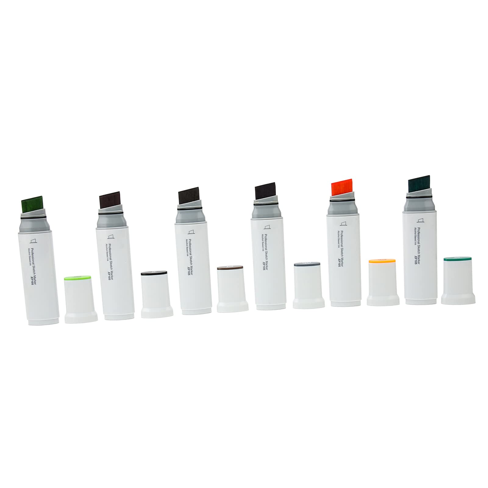 Generic Markery z szeroką końcówką do Prac Artystycznych i Rzemieślniczych z odporną na Zużycie końcówką i Wygodnym Uchwytem Idealny do Papieru Plastik Drewno Szkło 12 szt. (Seria ciemnych kolorów)