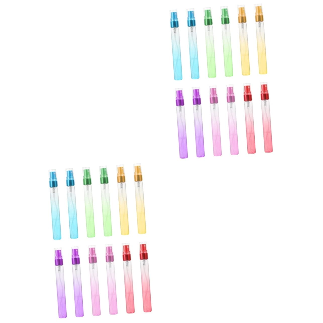 MAGICLULU 2 Set Da 10 Ml Di Flaconi Di Profumo in Vuoti Ricaricabili Da Viaggio Per Articoli Da Toeletta Set Di Pompe Per Prodotti Fatti A Mano E Fragranze 12 Pezzi * 2