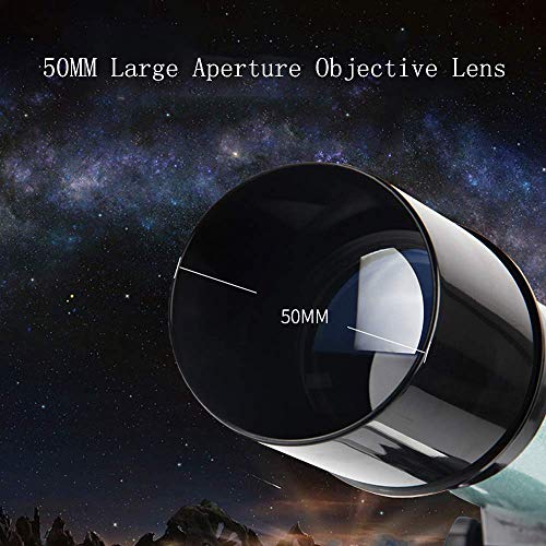 Telescopio refractor para astronomía con trípode y montaje para celular miniatura 3