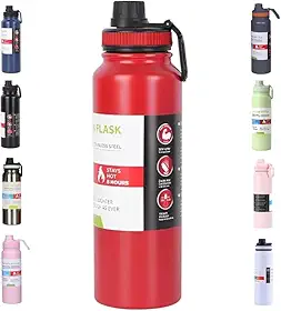Garrafa Termica Inox 800ml com Alca e Bico para Agua Squeeze Academia Esportiva Mantem Gelada Quente Isolamento a Vacuo (vermelho)