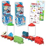 Thomas and Friends Color Reveal Mystery Engines Set for Kids - Bundle with 2 Mini Train Color Reveal Toys Plus Stickers, More | Thomas The Train Mystery Water Reveal Toys