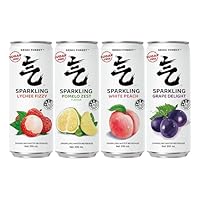 GENKI FOREST 4 Variety Pack Sparkling Water Beverage, Zero Sugar Drinks, 330ml x 24 CANS