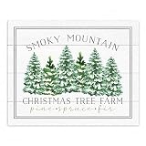 Creative Products Smoky Mountain Christmas Tree 8x10 Tabletop Canvas