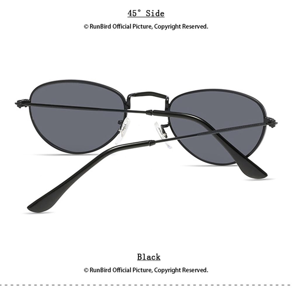 Gafas de sol ovaladas pequeñas para mujeres y hombres, gafas de sol de aleación para damas, gafas UV400