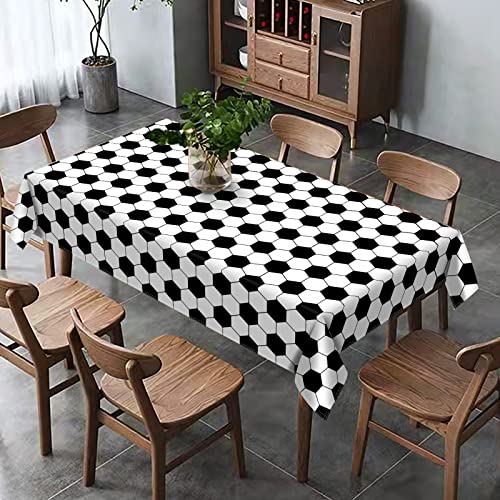 Hafangry Soccer Tablecloth For Soccer Themed Birthday Party Decoration Home Kitchen Dining Room Table Decor-60×84Inch #TOP3