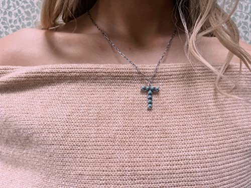 Western Boho Turquoise Letter A-Z Pendant Initial Necklace2