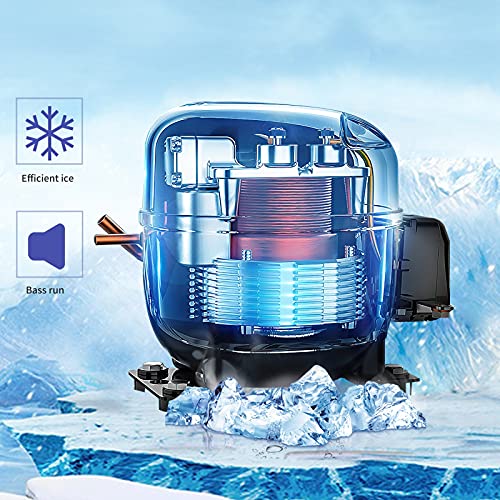 Máquina comercial de hielo de mostrador 100 lbs/24H con barrena miniatura 4