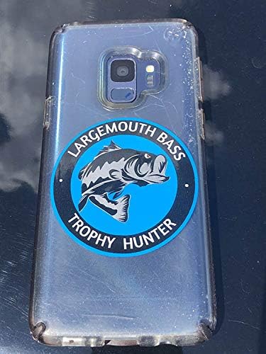 Largemouth, Bass, Trophy, Hunter, Largemouth bass, bass Hunter, I Make Decals®, Funny, Humor, Tackle, Box, Laptop, Tablet, Hard Hat, Lunch Box, Tool Box, Helmet Stickers 2.5 inch Circle