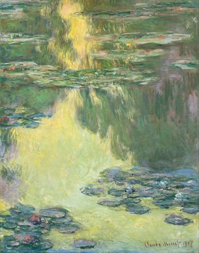 Tableau Les Nymphéas Monet pour habiller un mur vide avec une décoration vintage 60x90cm