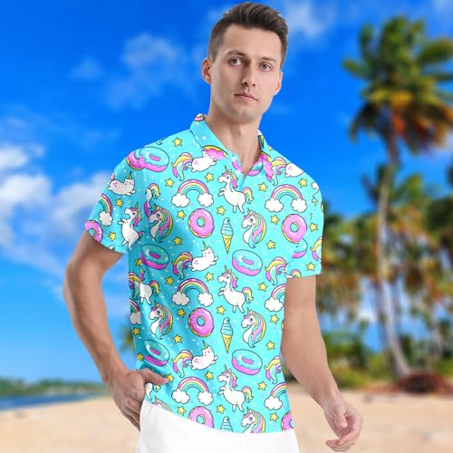 Men's Classic 80s Golf Shirt 90s Short Sleeve Casual Comfort miniatura 5