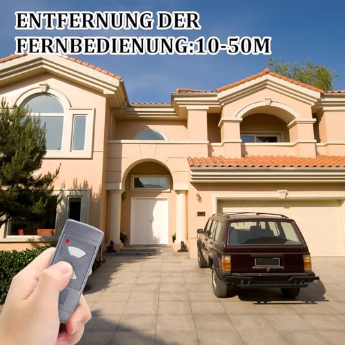 3 Stück Garagentoröffner Fernbedienung für Garagentor, Garagentor Fernbedienung, Funkfernbedienung Garagentor, Kompatibel mit Hörmann 40,685 Hz, 2 Kanäle mit Nummernschild