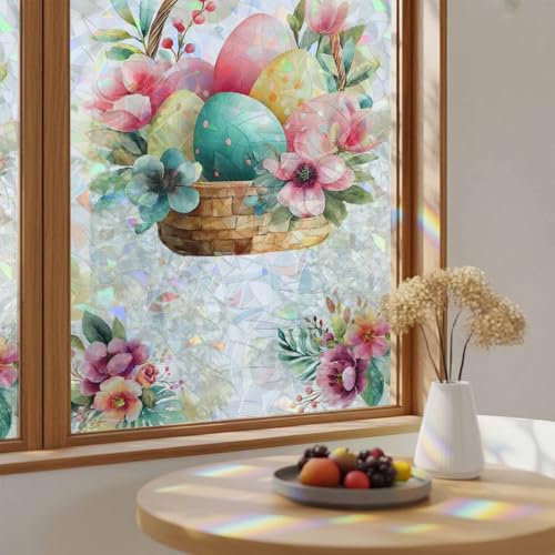 Película decorativa para ventana con efecto arcoíris, 17.7"x78.7" miniatura 1