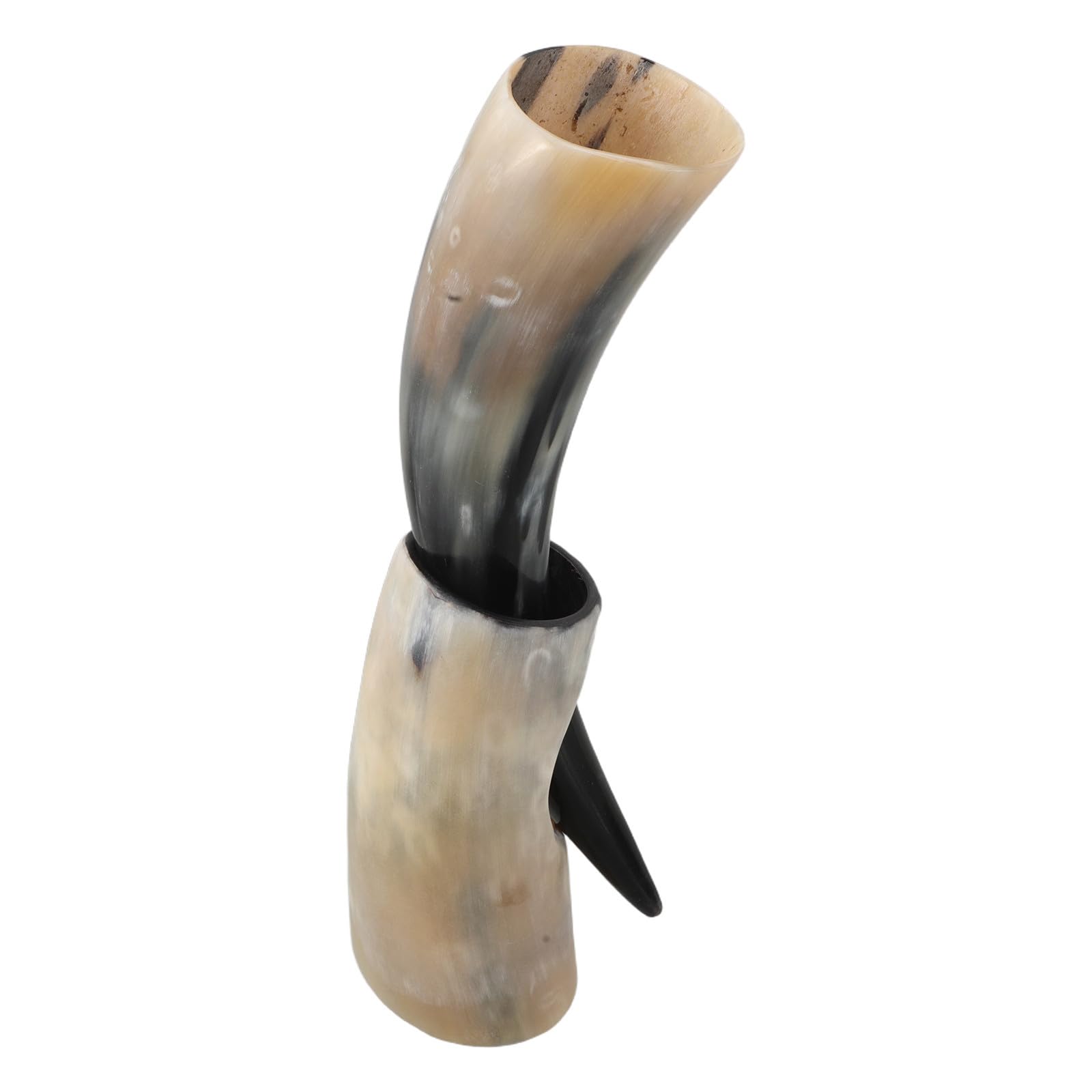 Corne à boire Viking HEMOTON : cadeau mémorable avec son support de style vintage