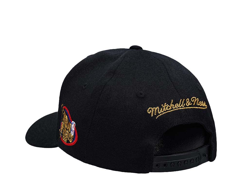 Mitchell & Ness NBA/HWC - Black Gold - Classic Red Snapback Cap
