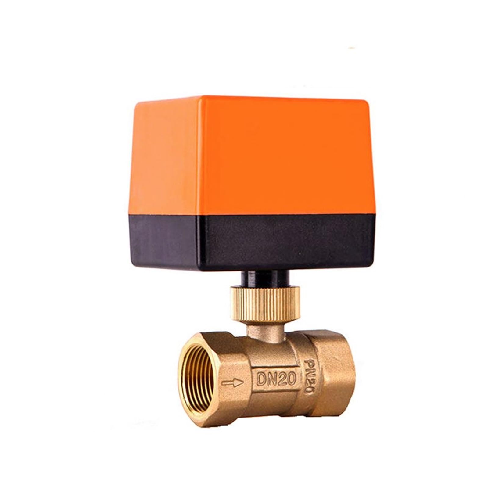 AYNRJKKX 3/4" Motorized 2-Way Ball Valve 220V 12V 24V Brass Electric 3-Wire 2 Point Control(24vdc)