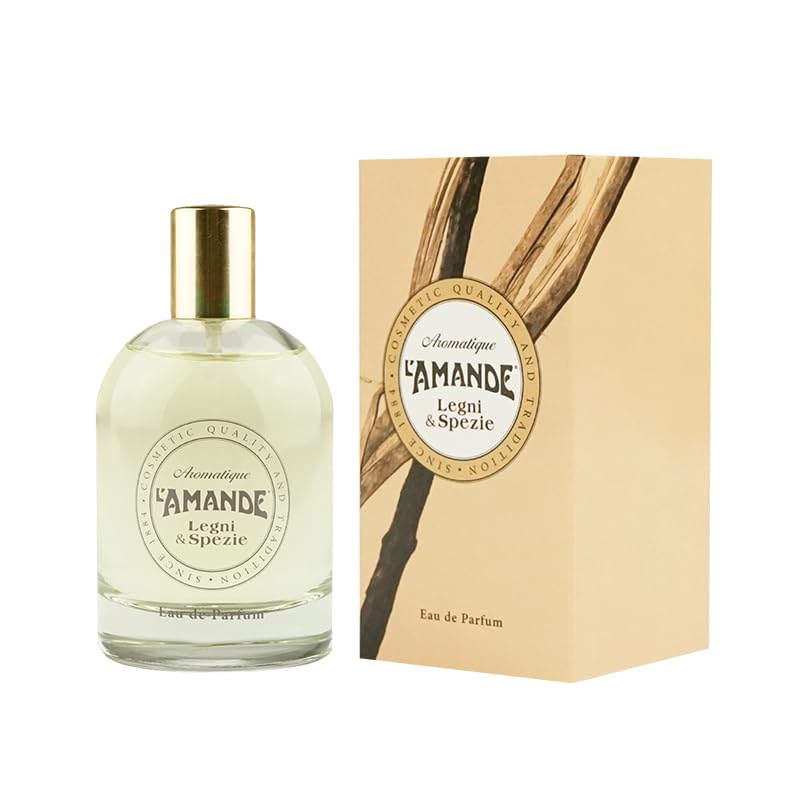 L'AMANDE - Moderner und sinnlicher Damenduft mit Salbei, Kardamom und Zeder, Eau De Parfum mit holzigen und zitrigen Noten, Geschenkideen für Damen, Geburtstag, Damendüfte, 100 ml, hergestellt in