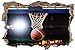 Korb Basketball Sport Spiel Wandtattoo Wandsticker Wandaufkleber D0619 Größe 60 cm x 90 cm