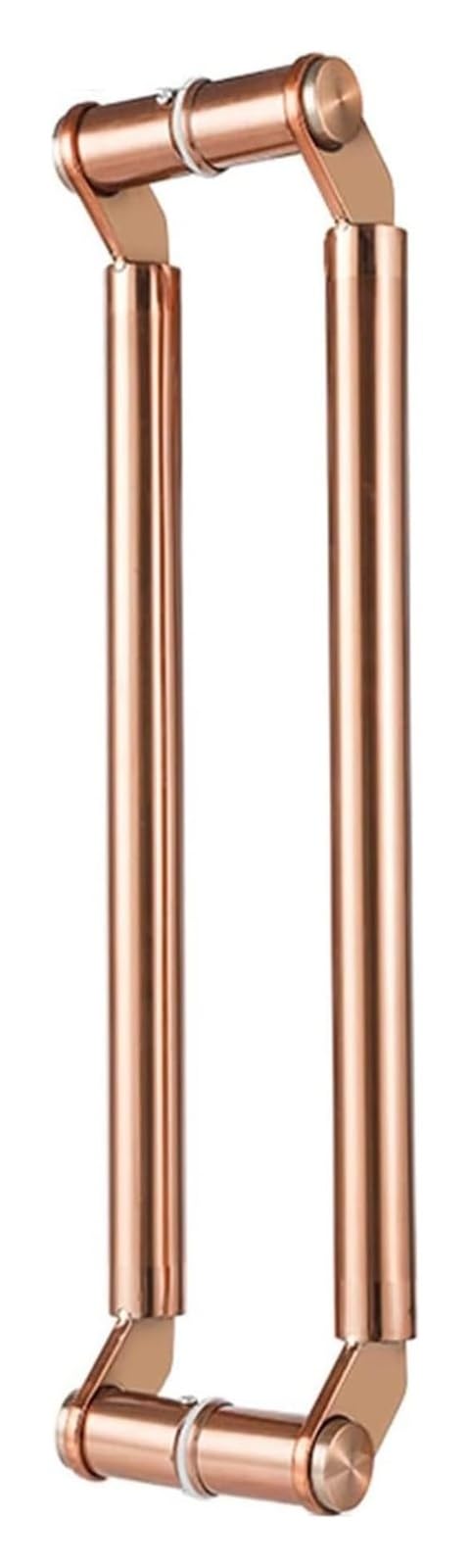 CWCQGH Push Pull Door Handle, Door Pull Handle, Push-Pull Stainless Door Handle, for Steel, Aluminum and Glass Doors, Brushed Stainless Steel Finish,Pink-100cm(3.3ft)