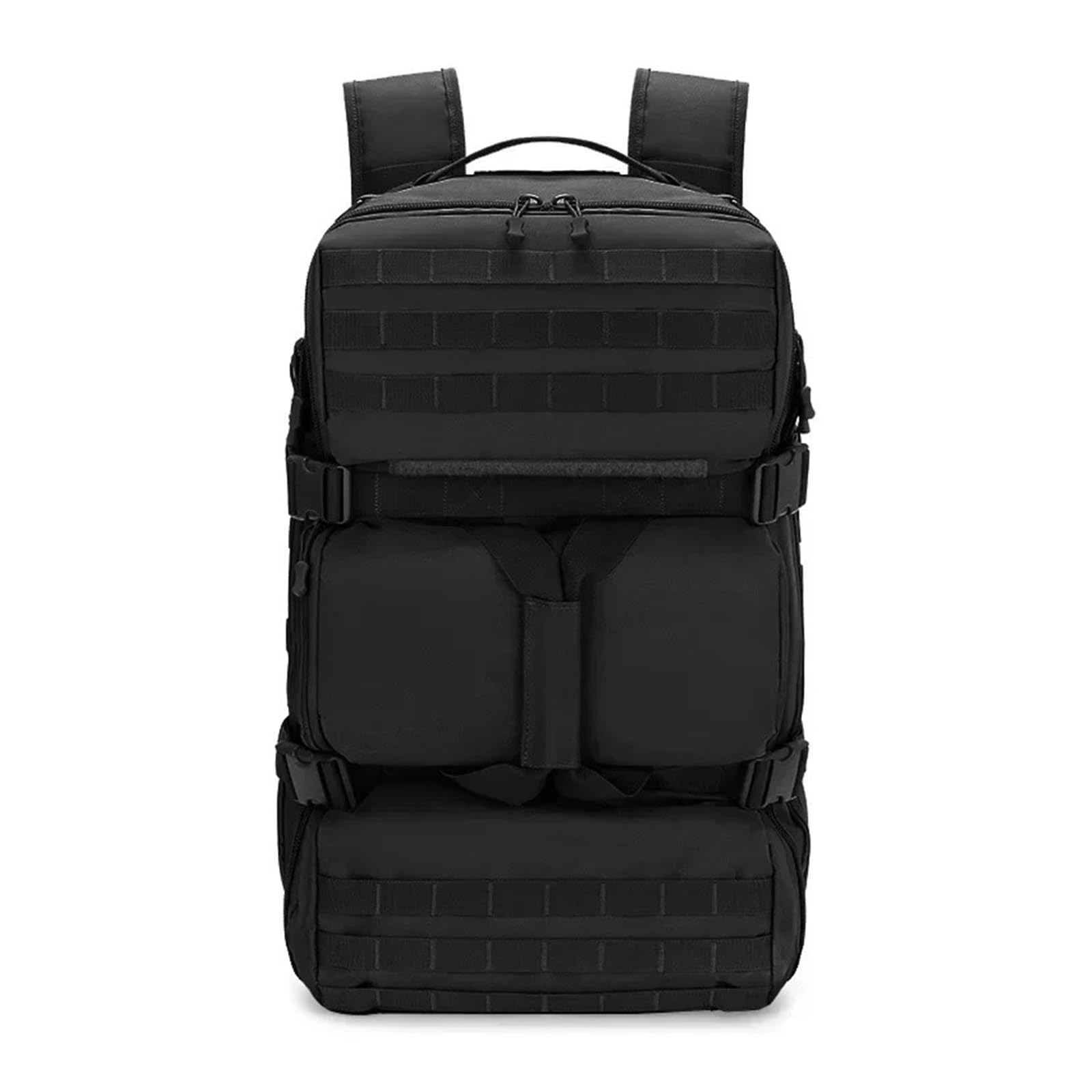 Mochila impermeable de nailon for senderismo, camping y escalada(Black B)