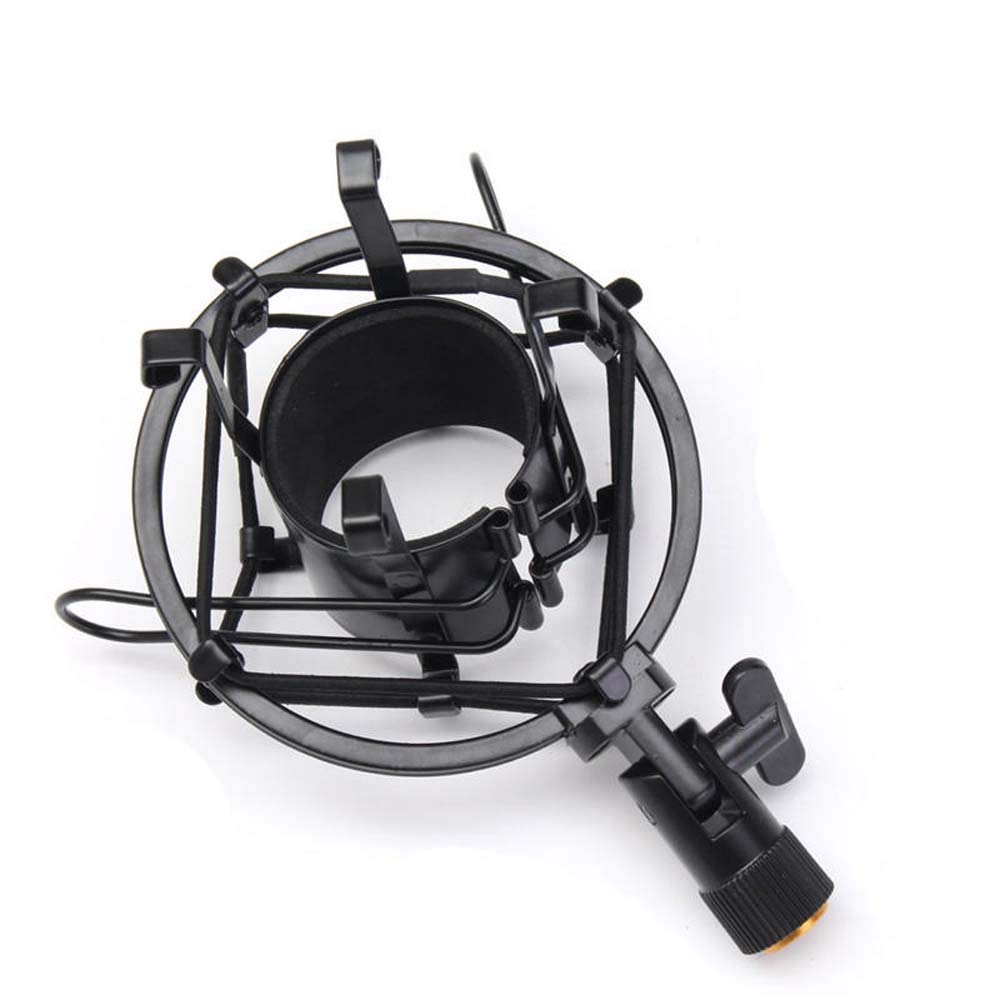 Supporto per Microfono, Microfono a condensatore, Sistema dinamico, Kit con Supporto antivibrazione, Asta per Microfono Professionale, Asta per Microfono