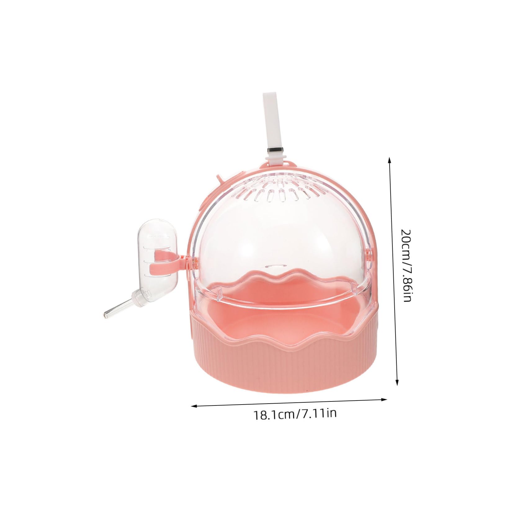 VICASKY Small Animal Carrier Cage with Water Bottle Portable Hamster Travel Carrier Carry Case for Small Pets Gerbils Dwarf Hamster